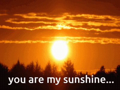 Sunset With You Are My Sunshine GIF