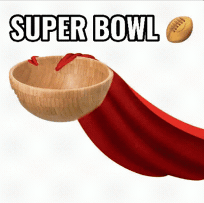 Super Bowl Advertisement With Wooden Bowl GIF