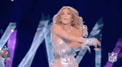 Super Bowl Half Time Jennifer Lopez GIF