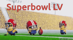 Super Bowl LV Minions Kick Off GIF