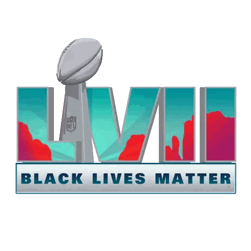 Super Bowl LVII Black Lives Matter Logo Sticker