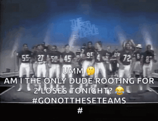 Super Bowl Shuffle Loses 2 Tonight GIF