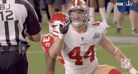 Super Bowl Shuffle Too Small Hand Sign GIF