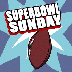 Super Bowl Sunday Wear Face Mask Digital Art GIF