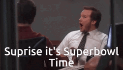 Super Bowl Time Chris Pratt Surprised GIF