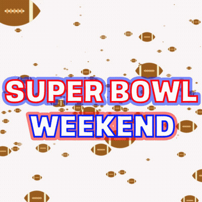 Super Bowl Weekend Footballs Ad GIF