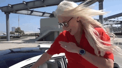 Super Car Blondie Happy Dance GIF