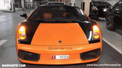Super Car Lamborghini Gallardo V10 Engine GIF