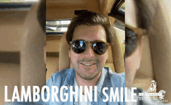 Super Car Lamborghini Happy Driver GIF