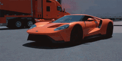 Super Car Orange Ford GT GIF