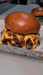 Super Cheesy Whataburger Serve GIF