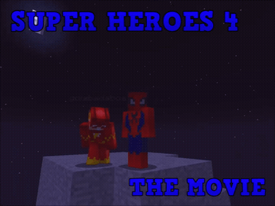 Super Heroes 4 Movie Poster Spider-Man And Flash GIF
