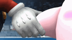 Super Mario And Opponent Shaking Hands GIF