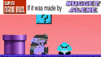 Super Mario Bros If It Was Made By Nugget Alone Game GIF