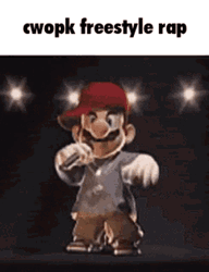 Super Mario Freestyle Rap GIF