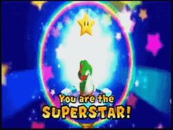 Super Mario Galaxy Superstar Yoshi GIF