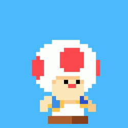 Super Mario Mushroom Dance Pixel GIF