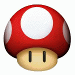 Super Mario Mushroom Red Toad Wiggle GIF