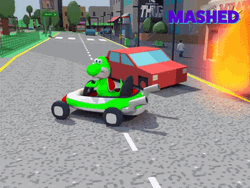 Super Mario Odyssey Dinosaur Cart GIF