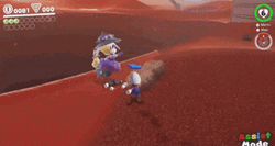 Super Mario Odyssey Harriet Throwing Bomb GIF