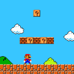 Super Mario Odyssey Jumping Hitting Cubes GIF