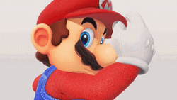 Super Mario Odyssey Throwing Hat GIF