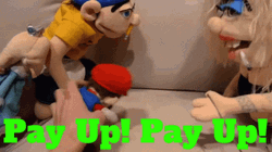 Super Mario Puppet Pay Me GIF