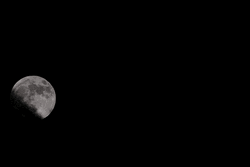 Super Moon And Silhouette Of Clouds GIF