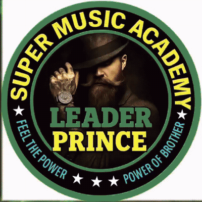 Super Music Academy Logo Man In Top Hat GIF