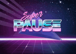 Super Pause 80S Retro Graphic Design GIF