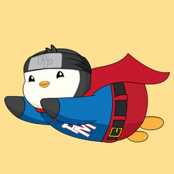 Super Penguin Help Is On The Way Dear GIF