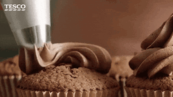 Super Quick Glazing Chocolate Cupcake GIF