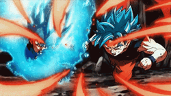 Super Saiyan Blue Vegetta And Goku Vs Jiren GIF