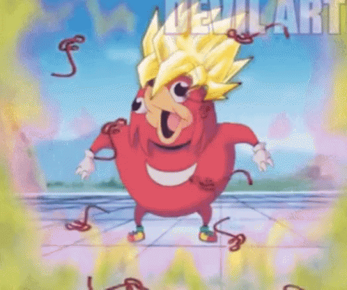 Super Saiyan Cartoon Character Dancing GIF