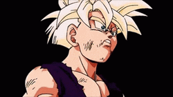 Super Saiyan Gohan Fighting Cell GIF