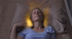 Super Saiyan Woman Sleeping GIF