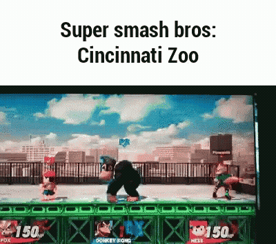 Super Smash Bros Cincinnati Zoo Screenshot GIF