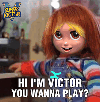 Super Victor Doll Saying Hi I'm Victor Wanna Play GIF