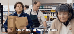 Superbad Jonah Says Enjoy Your Remaining Years GIF
