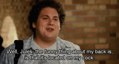 Superbad Scratch My Back GIF