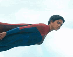 Supergirl Flying In The Sky GIF