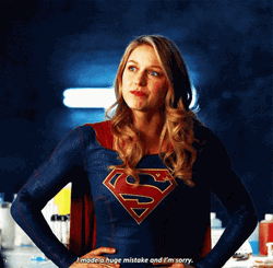 Supergirl I'm Sorry GIF