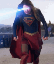 Supergirl Laser Eyes GIF
