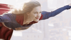 Supergirl Melissa Benoist Flying GIF