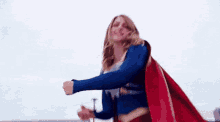 Supergirl Melissa Benoist Punching