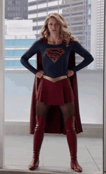 Supergirl Superhero Pose