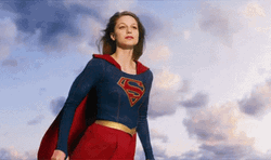 Supergirl Up In The Air GIF