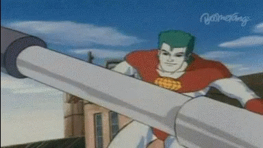 Superhero Boomerang GIF