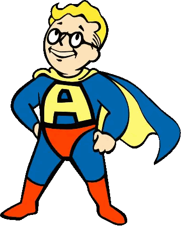 Superhero Boy With A Sticker