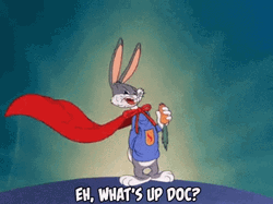 Superhero Bugs Bunny What's Up Doc GIF